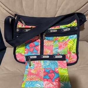 LeSportsac Tropical Print Bag Set